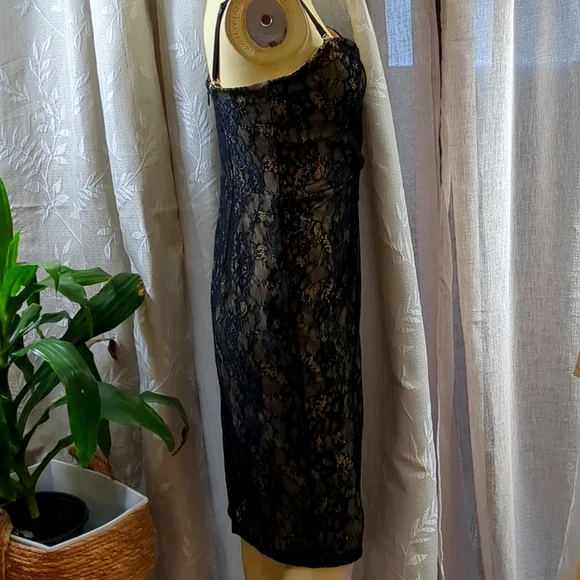 Bebe Black Lace Cocktail Dress - Picture 8 of 10